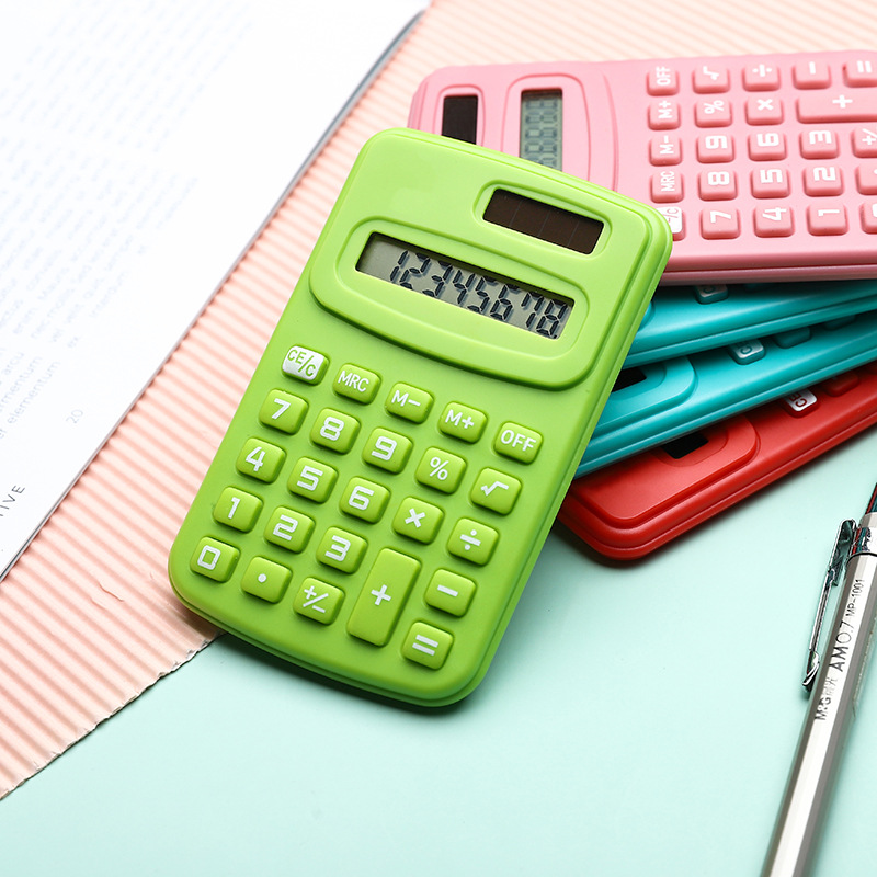 High-value calculator dopamine cute mini portable financial office computer for primary and secondary school students