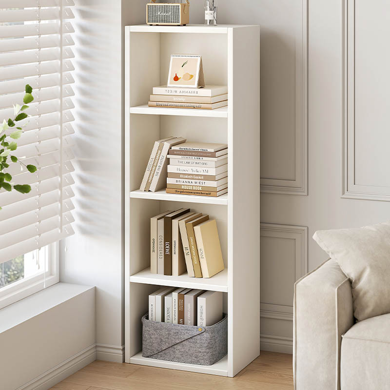 Bookshelf Floor-Standing Household Multi-Layer Bookshelf Living Room Storage Wall Combination Bookcase with Backboard Floor-Standing Storage Cabinet