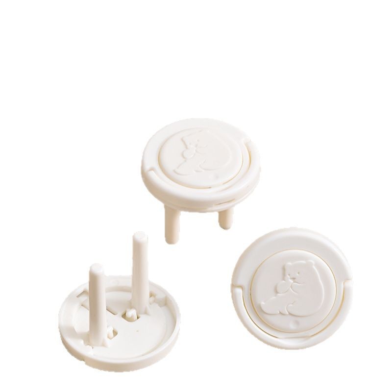 New Pull-Tab European Standard Power Supply Protective Cover Anti-Shock European Standard Socket Protective Cover Button Double Safety Protection Plug