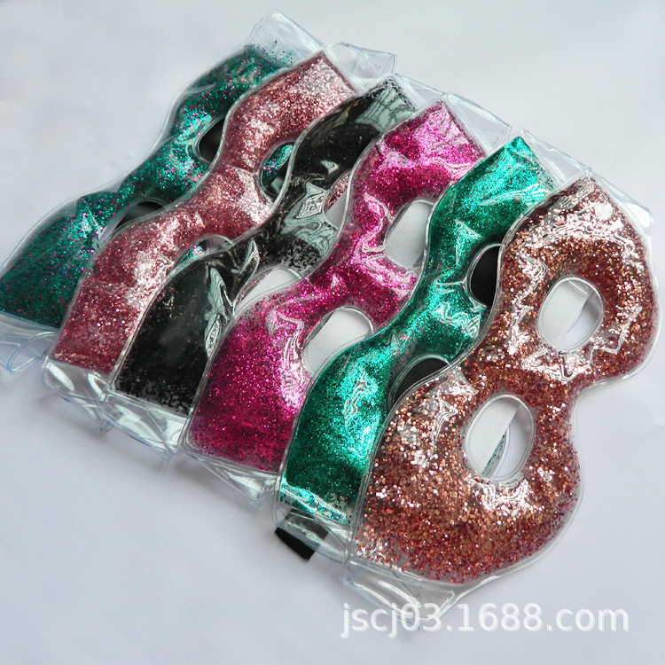 Amazon Cross-Border Plush Cloth Eye Mask Gel Oil Ice Eye Mask Bead Eye Mask Ice Pack Relaxation Ice Compress Cooling