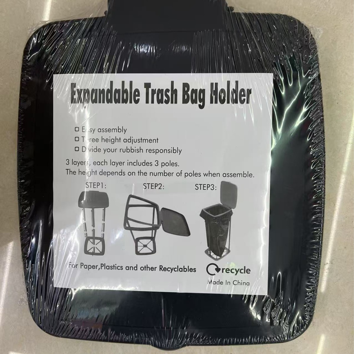 Мусорное ведро для повседневных нужд большой ёмкости складное с интубацией инновационное ведро прямые продажи с завода