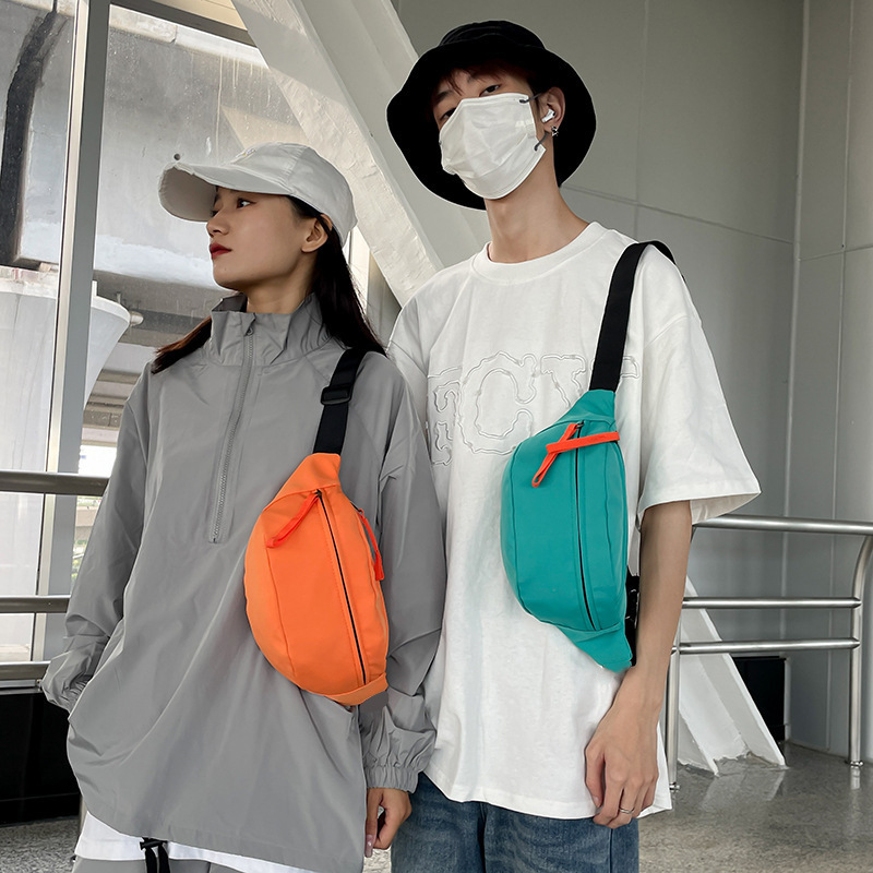 Wholesale Children's Chest Bag Shoulder Bag Trendy Casual Cross-Body Trendy Student Waist Bag Water-Repellent Sports Bag Cross-Body for Women