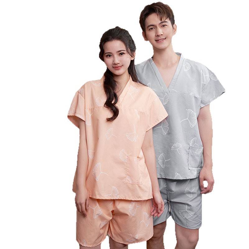 Disposable Bath Clothes Men's Pure Cotton Sweat Clothes Women's Bath Clothes Massage Foot Therapy Moxibustion Clothes Hotel Bathrobe Sauna Physiotherapy Clothes