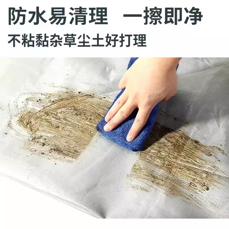 Outdoor Thickened Camping Picnic Mat Silver Green Waterproof Tent Moisture Mat PE Plastic Beach Waterproof Floor Mat