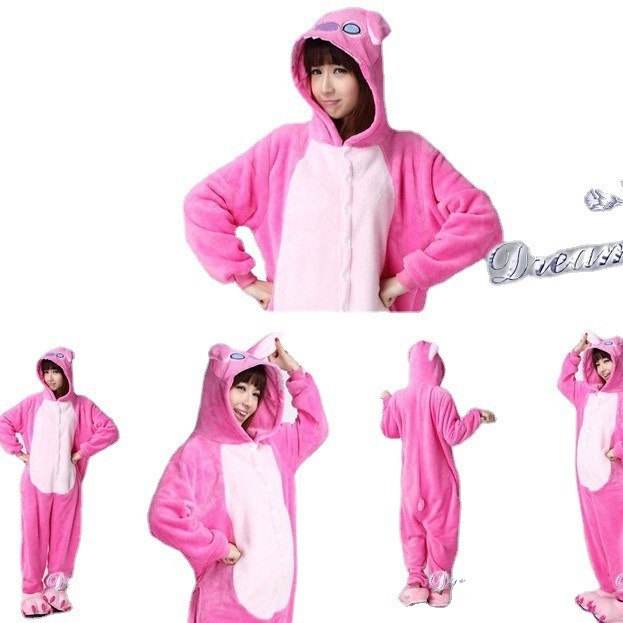 Фиолетовые пижамы с панде в стиле мультфильма для пар, домашняя одежда с животными, утолщенные и теплые