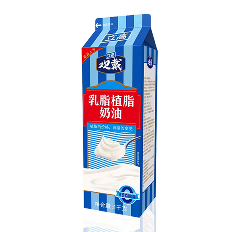 Huan Dai Cream 1kg*12 Bottles of Non-Dairy Cream Fresh Cream Mixed Cream Cake Mousse Cream