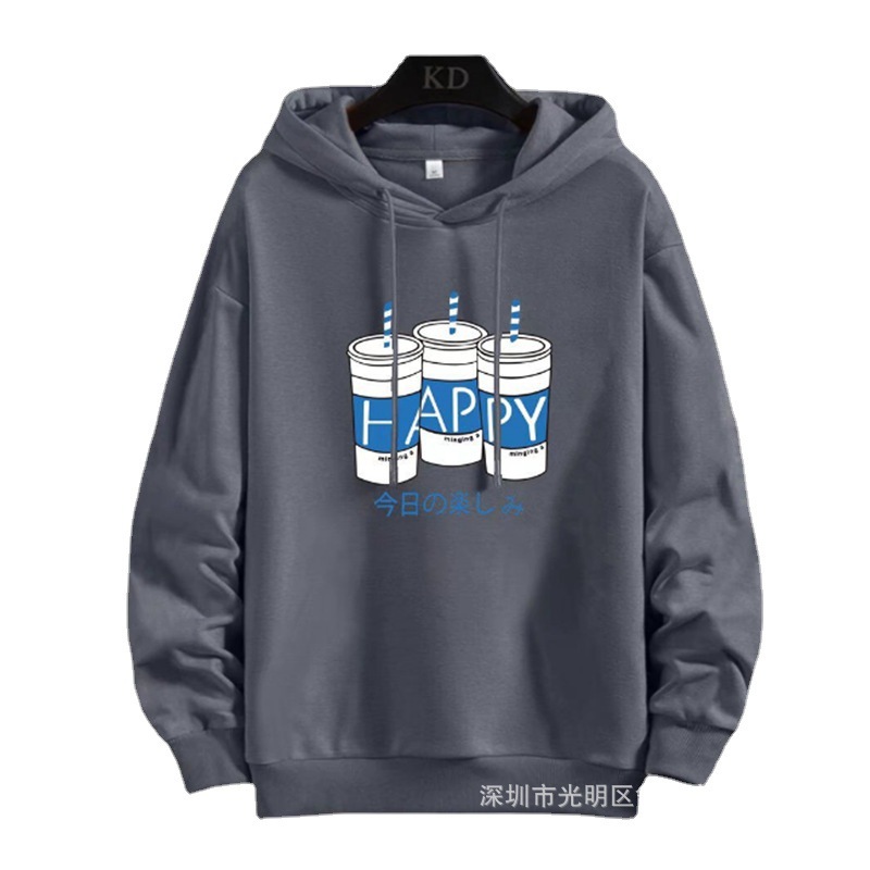 Autumn and winter new men's sweater foreign trade clothing men's loose fleece-lined men's pullover cardigan sweater stall batch