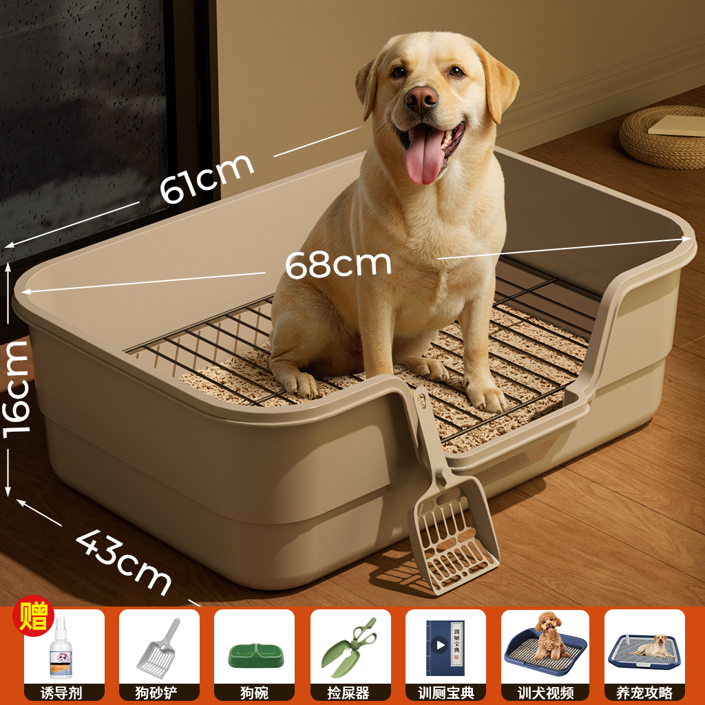 Dog toilet oversized anti-splash high fence dog urinal mouth small dog flat pet supplies manufacturers on behalf of the hair