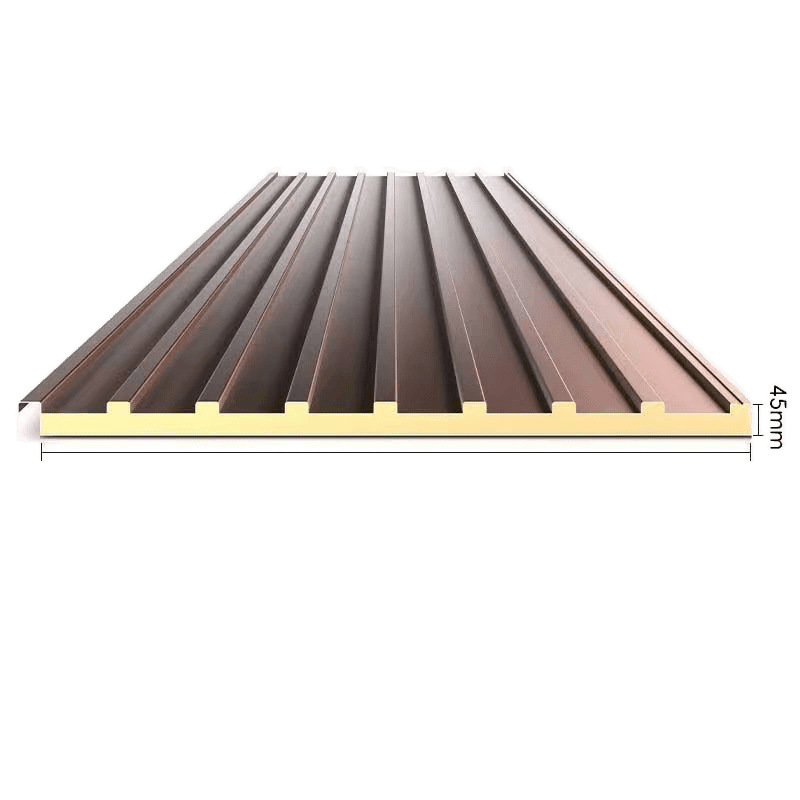 Aluminum Alloy Great Wall Board Thermal Insulation Large Board Double-Layer Soundproof Canopy Board Roof Household Waterproof Sun Room Pavilion Aluminum Tile