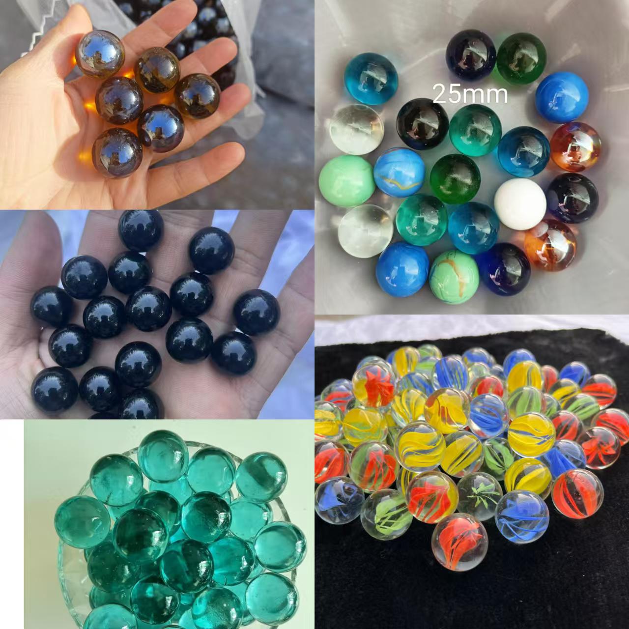 Glass Beads 14mm 16mm Special Glass Marbles for Game Consoles, Solid Glass Beads for Aquarium Landscaping