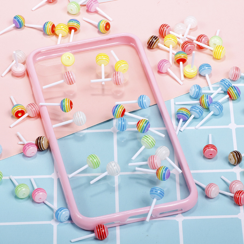 Acrylic Lollipop Alpine DIY Cake Cream Gel Mobile Phone Shell Food Play Accessories Factory Sale