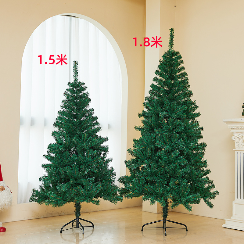 Christmas Green Christmas Tree 1.2/1.5/1.8/2.1/2.4/ 3m Home Naked Tree Artificial Christmas Decoration