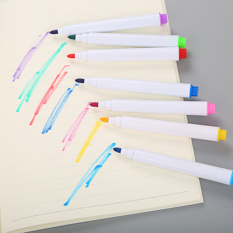 Creative repeated erasable whiteboard pen water marker pen with brush head Children's Painting color pen manufacturers wholesale