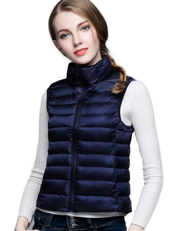 2024 New down Vest Women's Short Women's Lightweight down Vest Vest Wear down Jacket Waistcoat