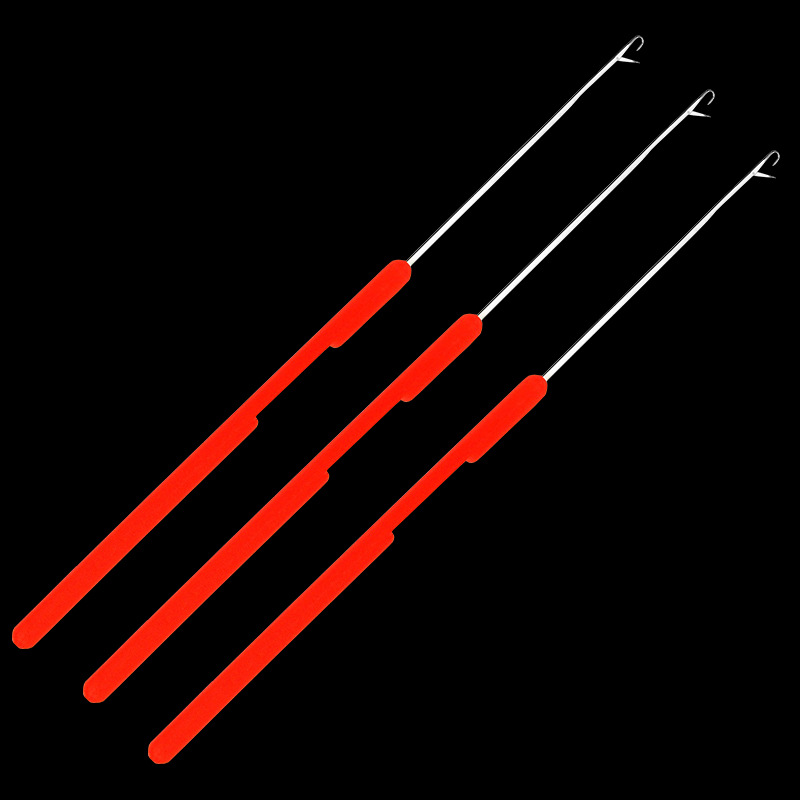 Пластиковый крючок с металлической основой, инструмент для вязания с бусинами