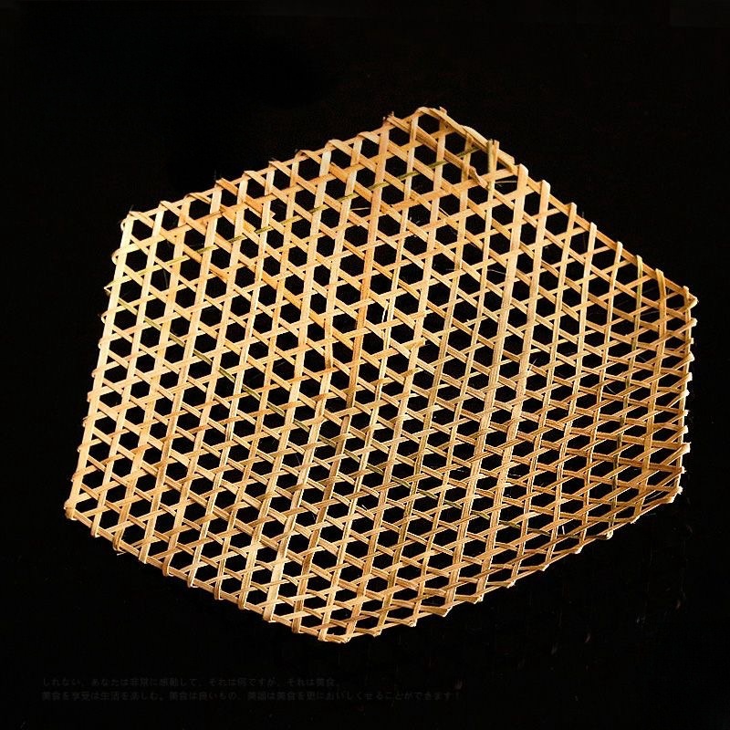 Bamboo Steaming Pad Bamboo Net Bamboo Mat Steaming Cage Pad Bamboo Net Pad Anti-sticking Bamboo Pad Pot Bottom Stewed Fish Anti-paste Artifact Bamboo Net