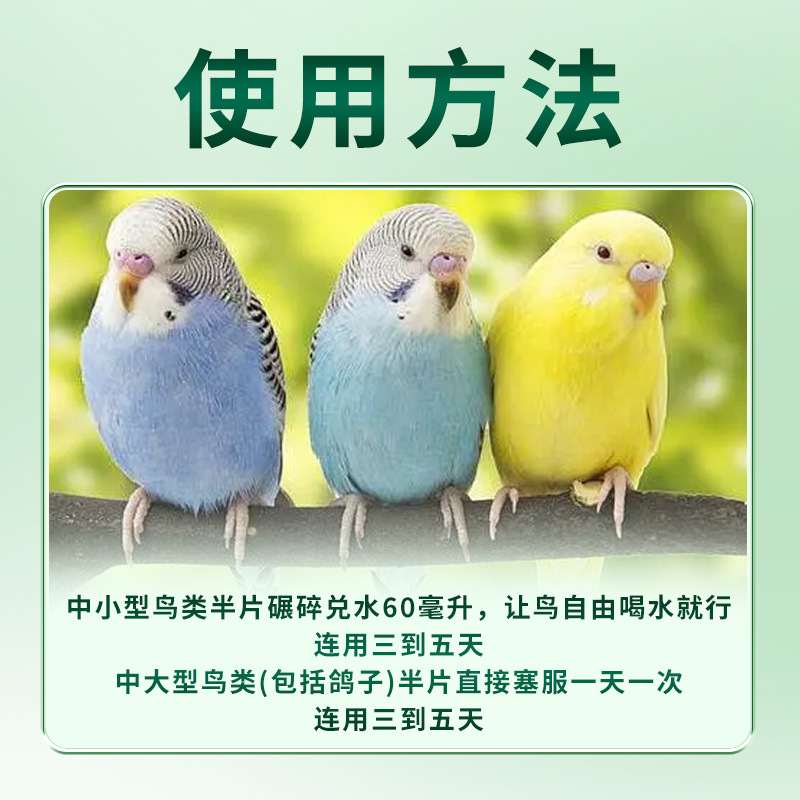 Jinkehao Bird Mycotoxin Tablets Can Be Used for Pigeons, Quails and Parrots, but Not for Colorful Pheasants