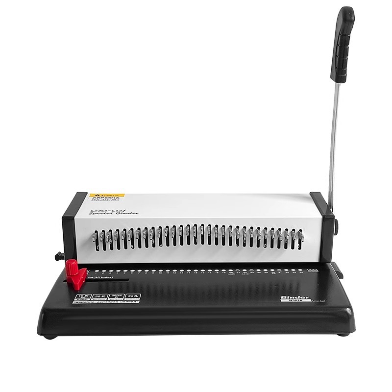 34-Hole Square Hole Wire Binding Machine Double Coil Wire Binding Machine for Desk Calendars, Wall Calendars, Tender Documents, Contracts, Vouchers, Punching, Commercial Use