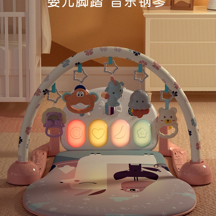 Игрушка-пианино для ног, фитнес-стойка для новорожденных, игра для детей от 0 до 1 года, подарок для девочек
