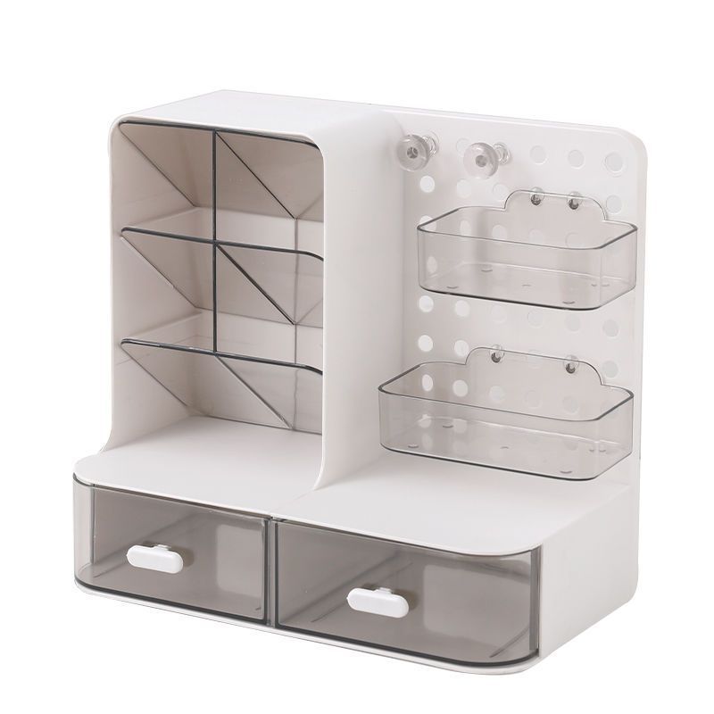 Hole Board Desktop Vertical Storage Rack Cream Style Bedroom Home Dormitory Study Table Finishing Student Desk Storage