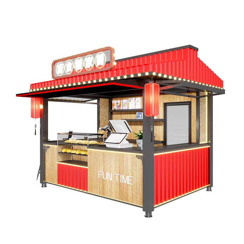 Qitian Cultural Tourism Scenic Area Street Kiosk Creative Chinese-Style Snacks and Food Popular Night Market Container Shop
