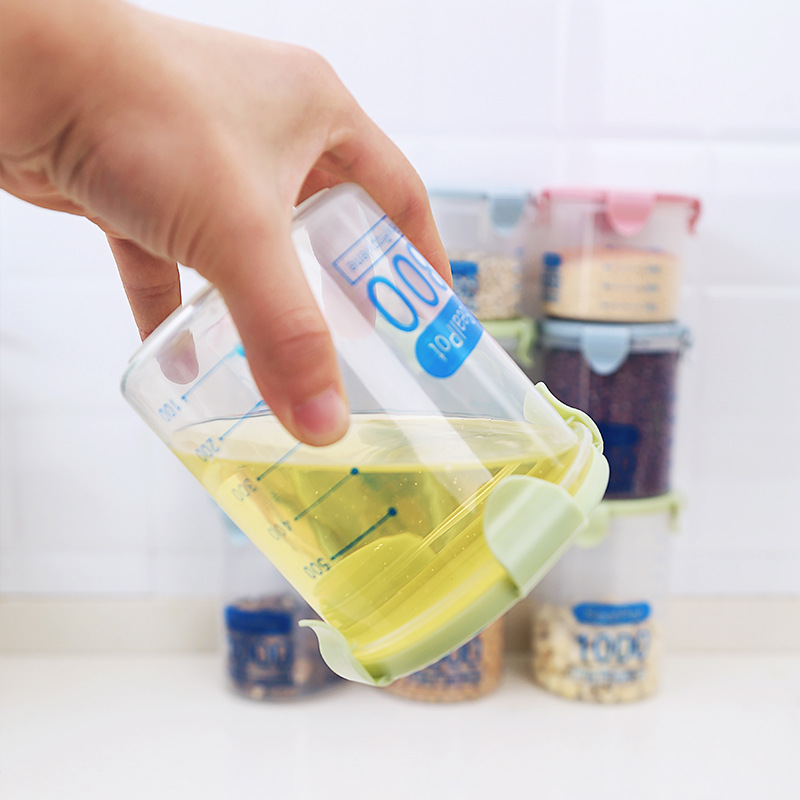 Sealed Jar Plastic Food Grade Grain Storage Jar Kitchen Snack Milk Powder Refrigerator Food Storage Jar