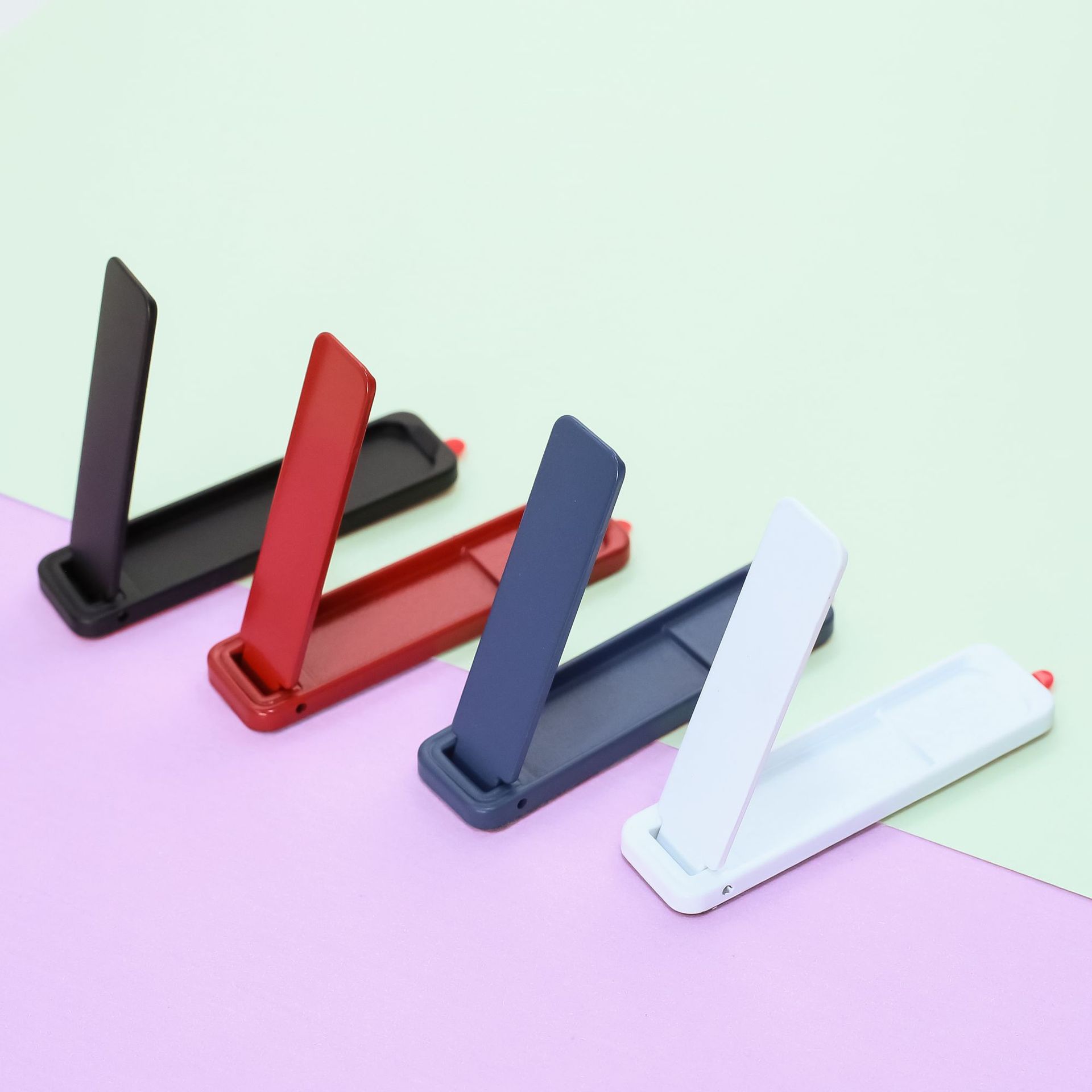 Mobile Phone Holder Multifunctional One-Word Clip Long Holder Neutral Ultra-Thin Mini Anti-Fall Mobile Phone Case Desktop Holder