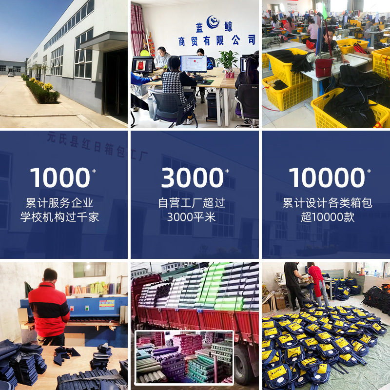 Schoolbag for primary school students three shoulder bag portable messenger bag training class children's tutorial bag custom printing logo