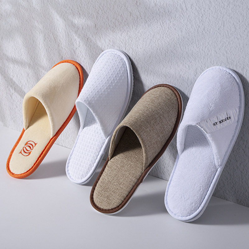 Hotel Slippers, Disposable B&B Supplies, High-End Hotel Large Size Chain, Same Style Beauty Salon Hospitality, Thickeneded and Non-Slip