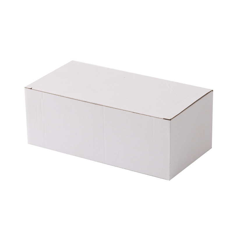 White Corrugated Paper Battery Medium Box Express Box Cylindrical Battery Carton Packaging Hardness Standard Anti-Collision