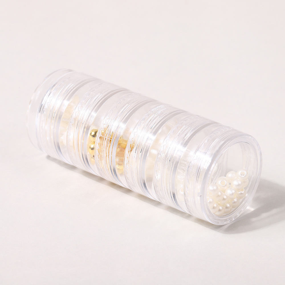 Six Lid Cosmetics Trial Sub-packaging Storage Box Transparent Multi-layer Sub-packaging Box Travel Convenient Storage Bottle