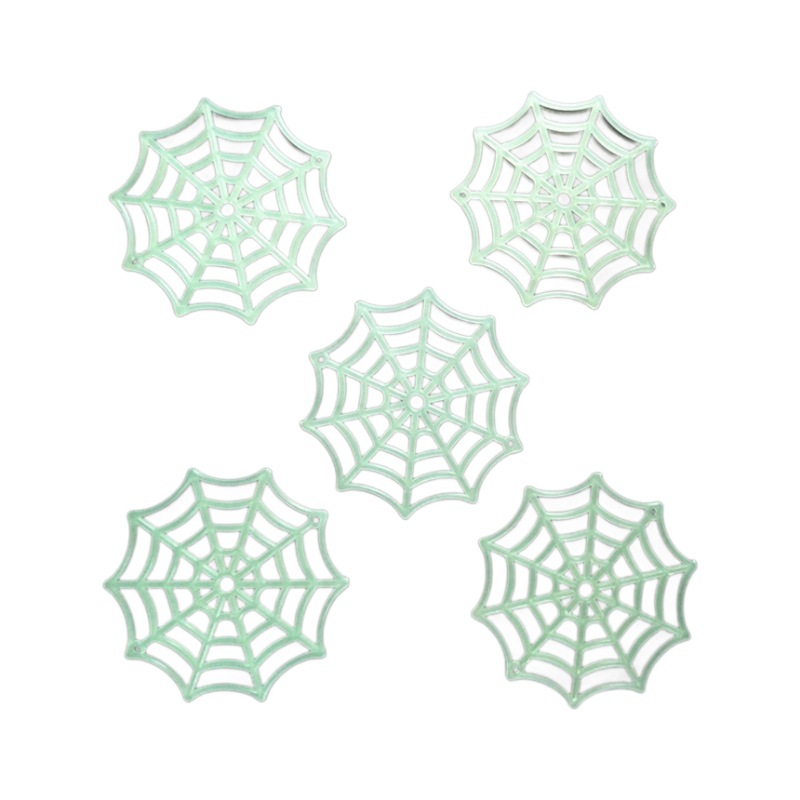 Halloween plastic spider web 5.5cm spider web scene ghost festival dance DIY decorative pendant can hold small bag