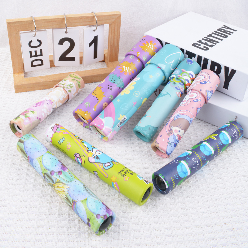 Large rotating kaleidoscope nostalgic science and education educational toys kindergarten magic thousand flower mirror parent-child interaction ten thousand prism
