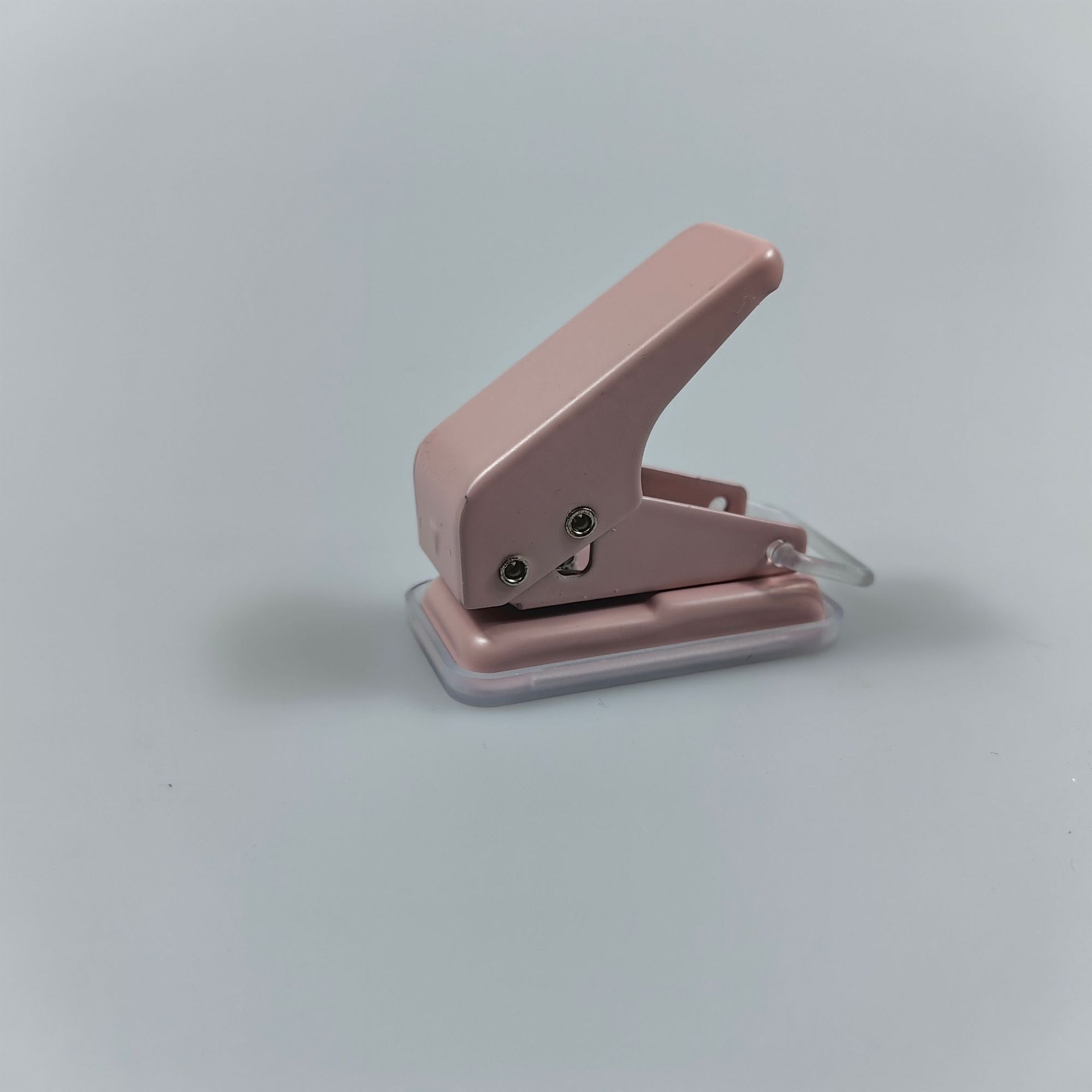 Macaron color metal mini single hole ring dry puncher cute student stationery office loose leaf puncher