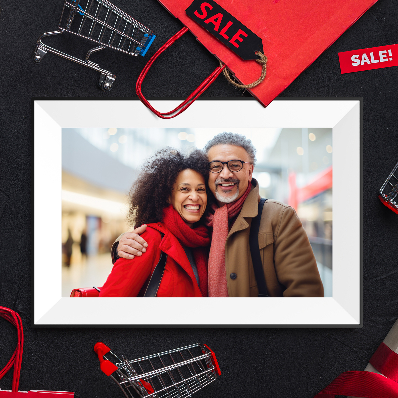 Cross-border Amazon's new smart high-definition electronic 10.1-inch Uhale cloud photo frame download mobile phone APP interaction