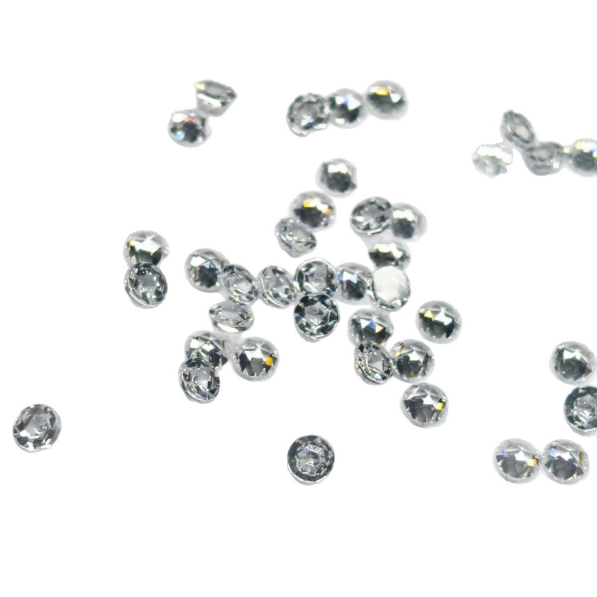 Round Flat-Bottomed Rose-Cut Guaitai Material 5A Cut Zircon Cubic Zirconia Loose Stone