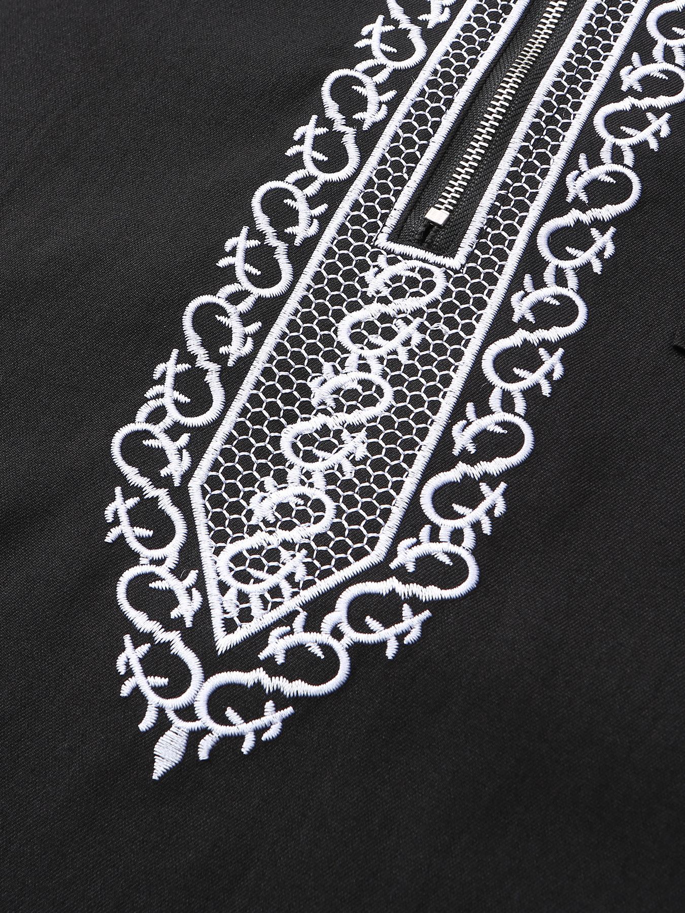 New Men's Loose Hooded Robe Luxury Men's Embroidered Long Sleeve Muslim Clothing Robe Middle East Juba Sobi