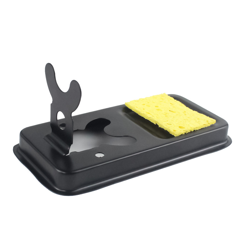 Cross-border Hot Selling Integrated Electric Soldering Iron Bracket Iron Material Rectangular Table Top Fixing Metal Y-shaped Simple Rack