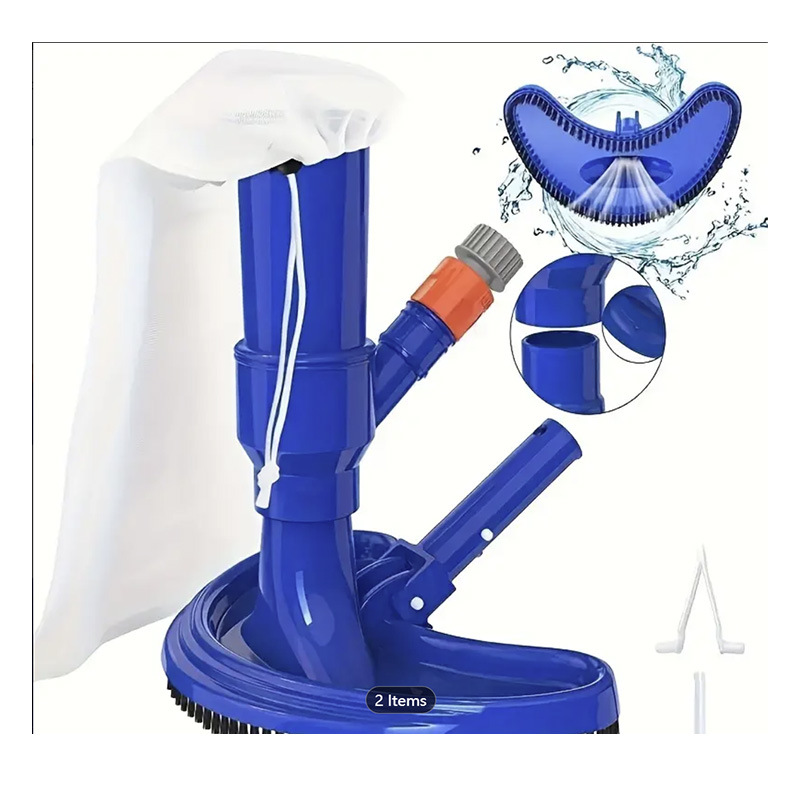 Swimming Pool Cleaning Supplies Set Half-Moon Brush Portable Vacuum Nozzle Traffic Spray Suction Pool Head Brush Sewage Suction Device