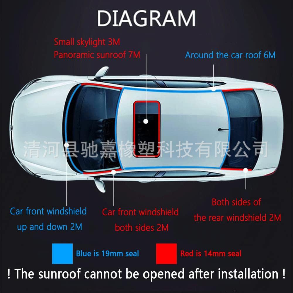 T-shaped sunroof cover sealing rubber trim windshield dust and weather strip tailgate adhesive rubber sealing strip