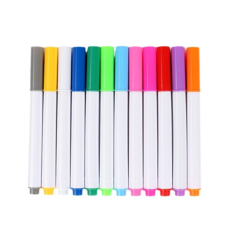 Factory wholesale erasable liquid chalk color mini children graffiti painting acrylic LED fluorescent light board pen
