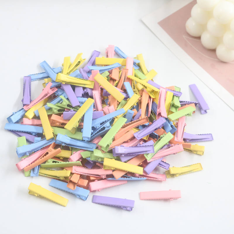 3.2cm Mini Korean-style Frosted Duckbill Clip Handmade Hairpin Children's Colorful Clip diy Hairpin Small Other Hair