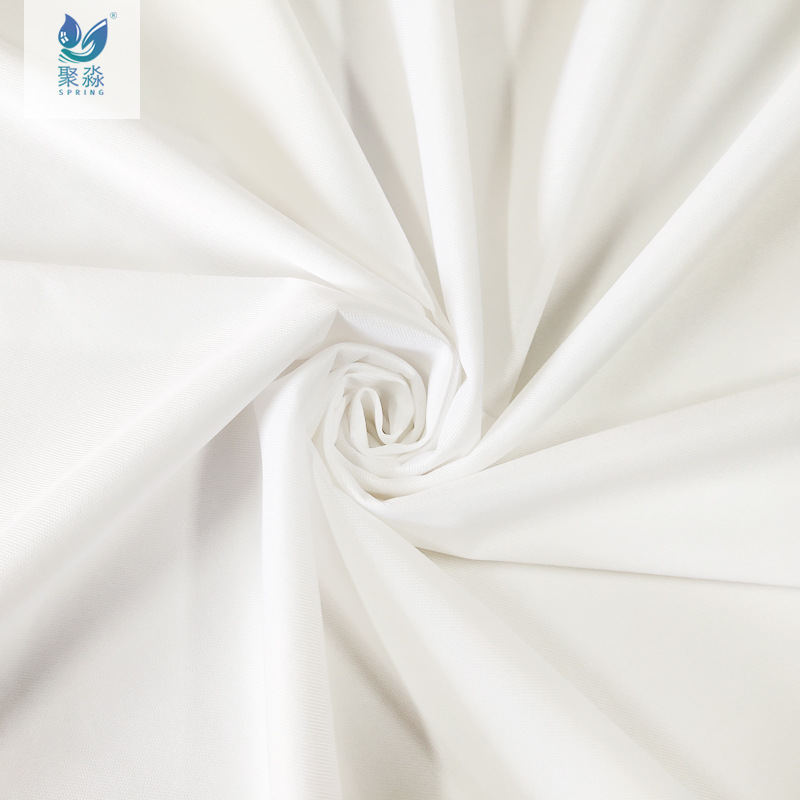 70g polyester bleached knitted fabric TPU waterproof breathable urine proof bed hat fabric mattress protector spring and summer promotion