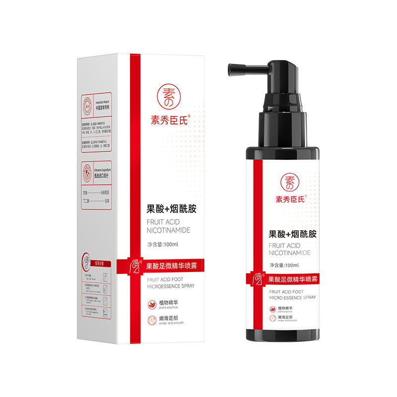 [Delivery Within 48 Hours] Su Xiuchen's Fruit Acid Foot Micro Essence Spray Gently Exfoliates Dead Skin and Improves Roughness