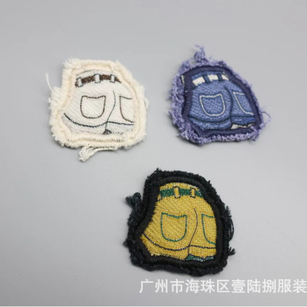 Clothing accessories burr embroidery cloth label autumn and winter accessories letter patch accessories decorative weaving mark trademark wholesale