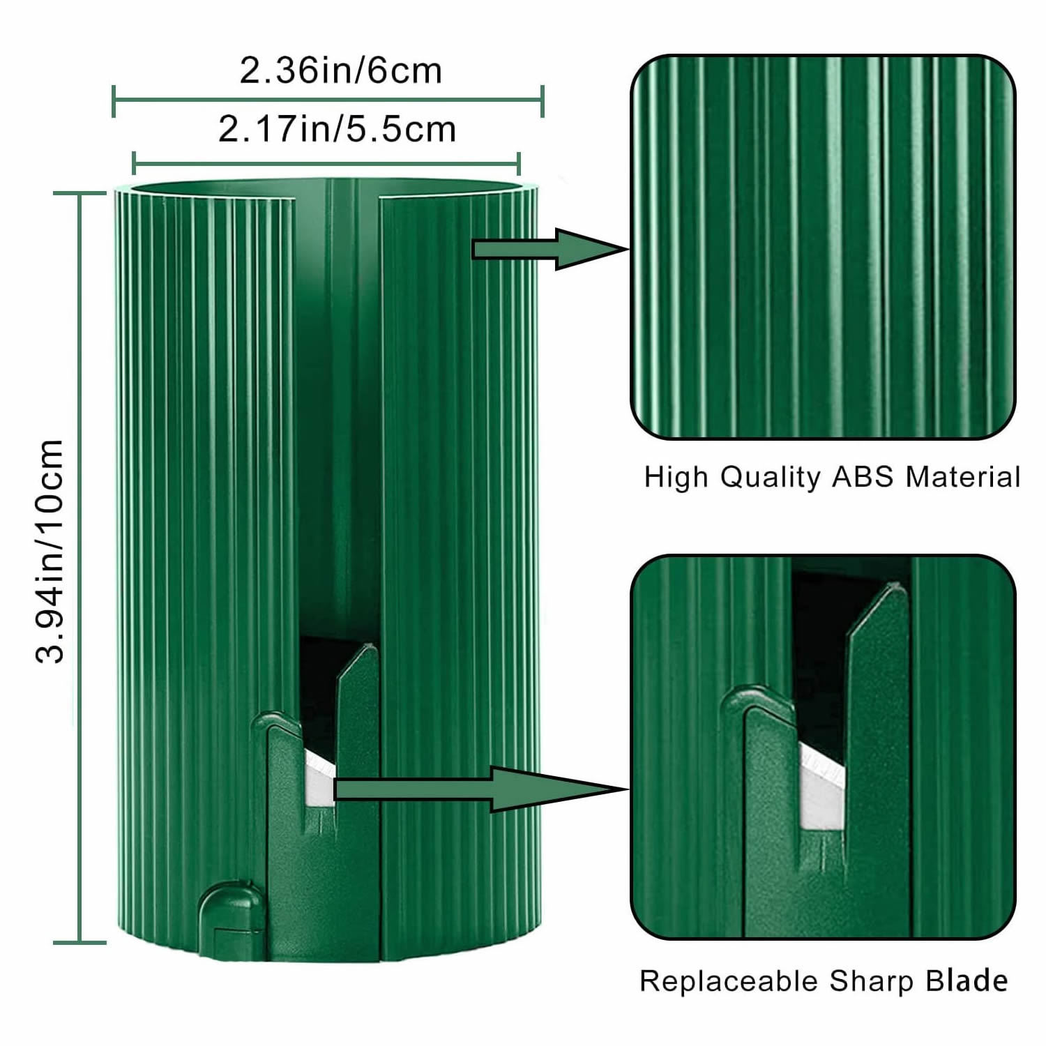 Replaceable Blade Cylinder Paper Cutter Wrapping Papercutte Christmas Gift Wrapping Paper Cutting Tool