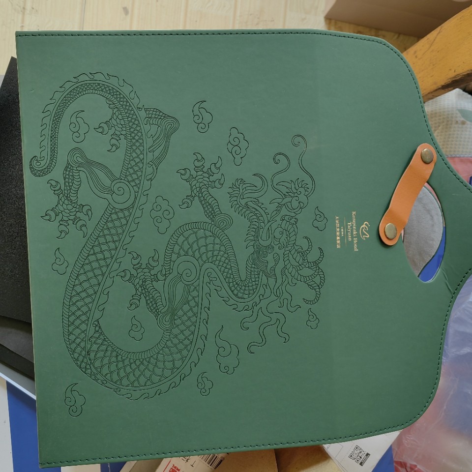 Leather Box Processing Leather Suitcase Suitcase Hot Stamping Silver Engraving Gold Silk Screen Leather Gift Box Pu Box High-End Leather Gift Box