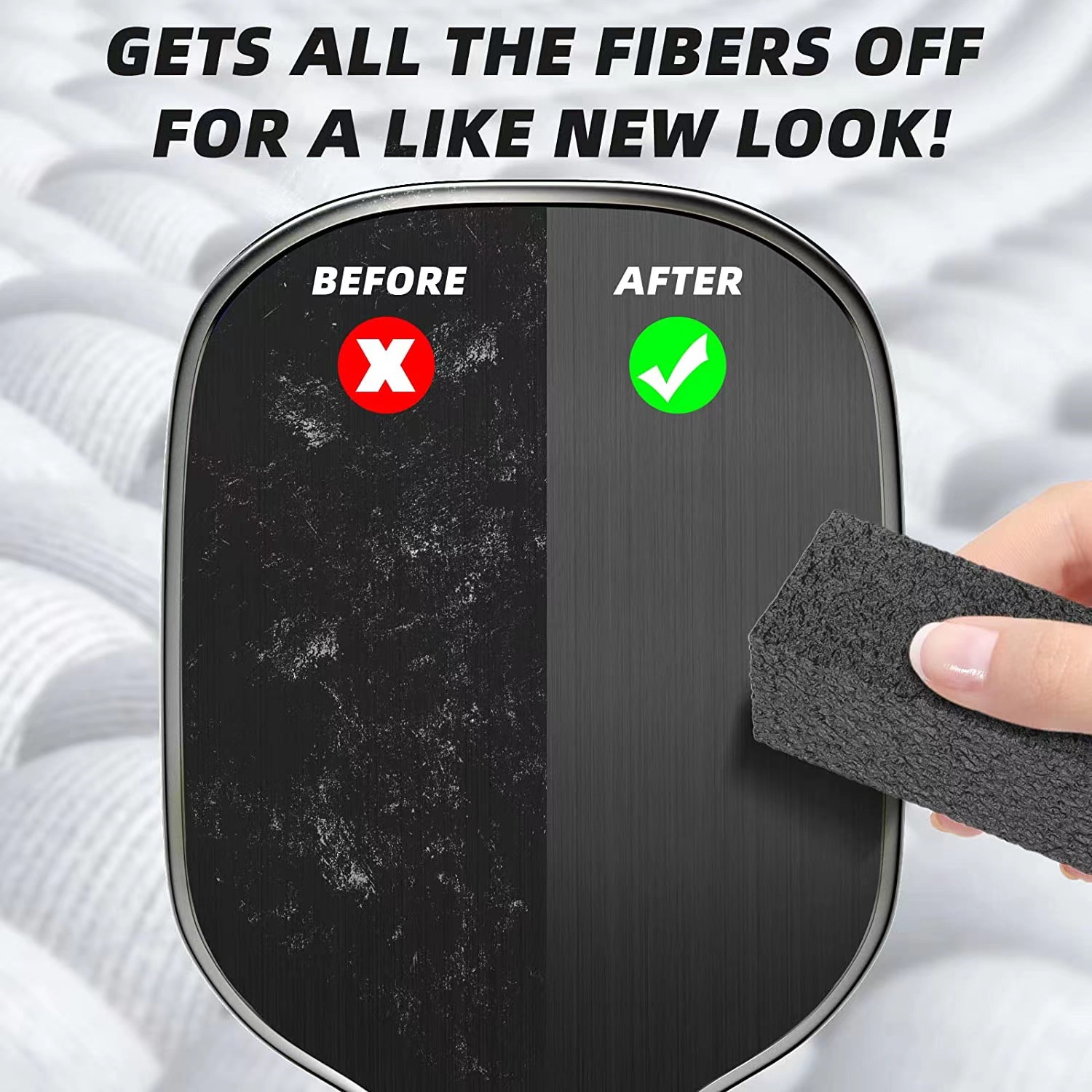 Pick ball wipe rubber wipe stain wipe carbon fiber pick racket cleaner can set logo