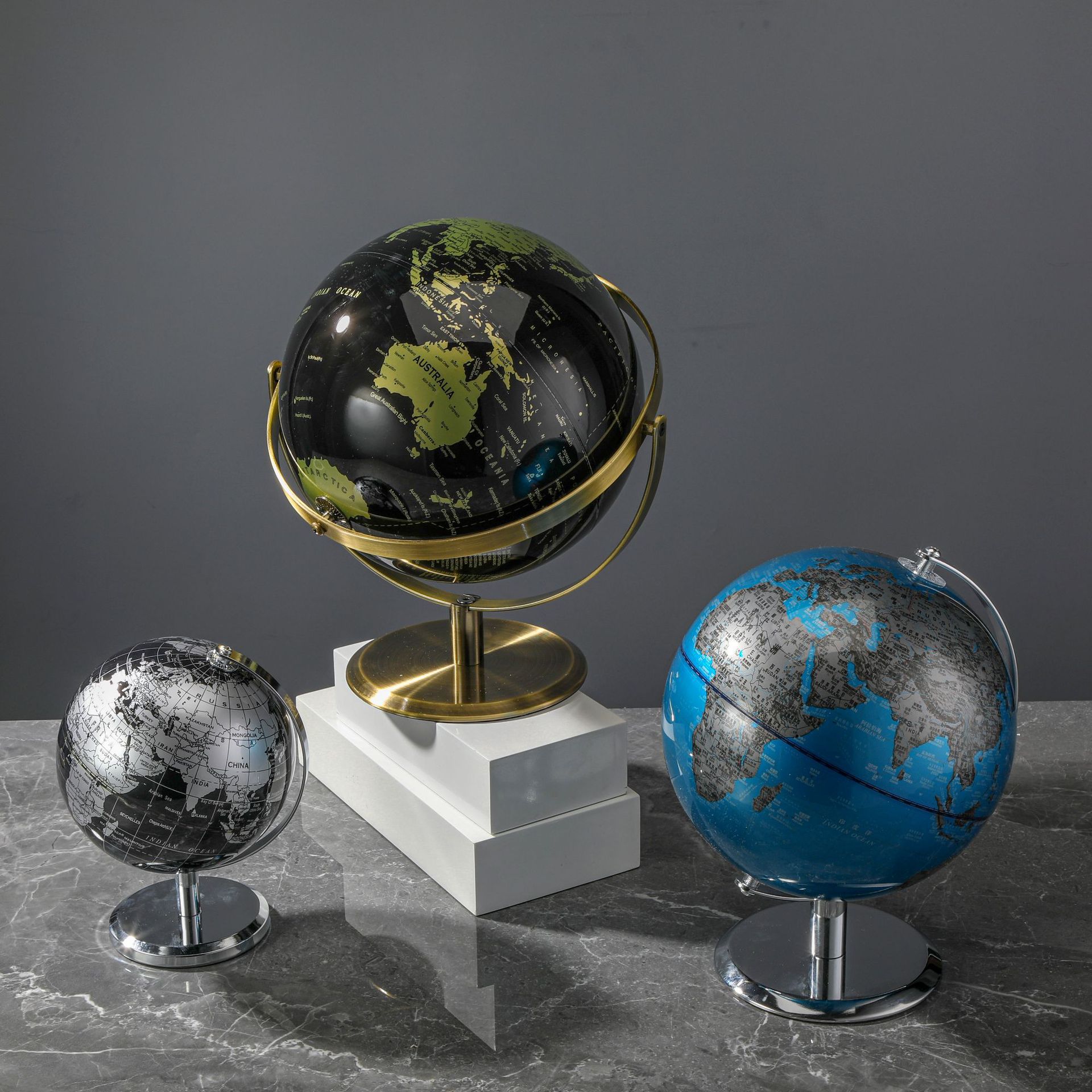 Globe Full English Ornaments Small Wine Cabinet Office Study Desktop Living Room Home Decoration Creative Ornaments