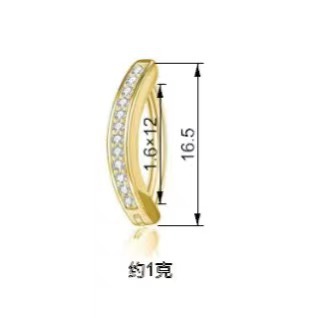 Simple and Popular Micro-Paved Zircon Navel Nails, Cross-Border Personalized Exquisite Navel Buttons, European and American Sexy Navel Accessories Manufacturer